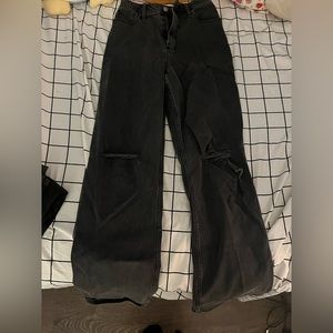 Black High Rise Hollister Dad Jeans